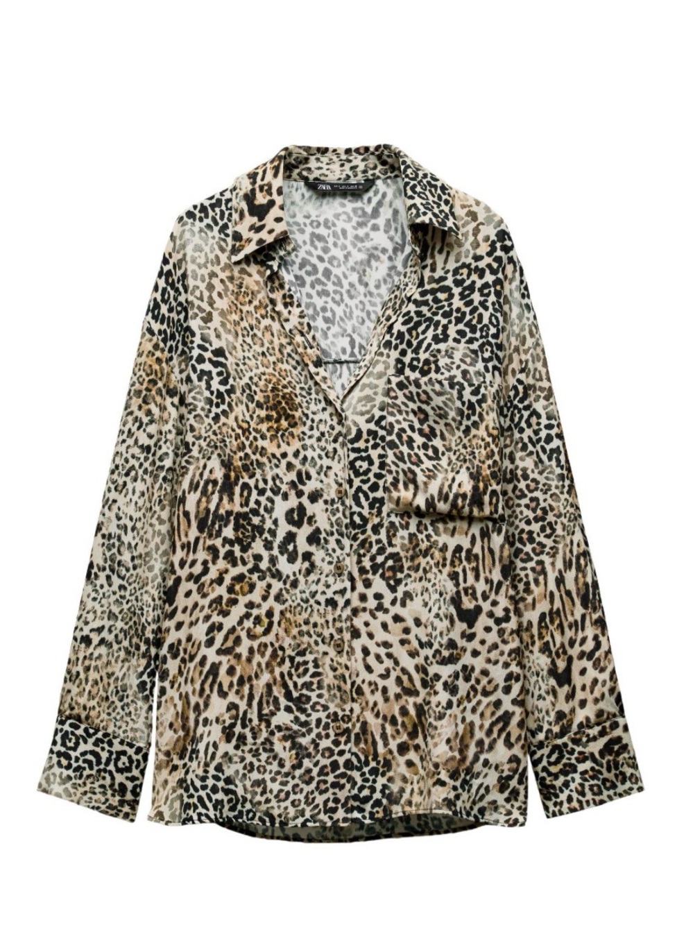 Animal Print Shirt with Bralette